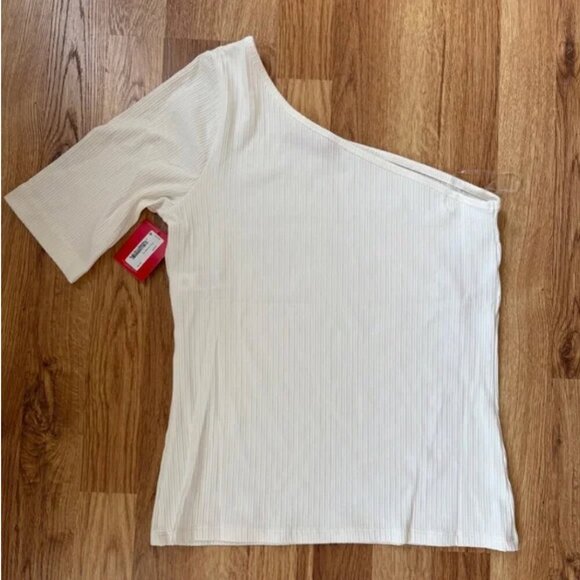 NWT SPANX Women’s Ribbed One Shoulder Top - Picture 1 of 9